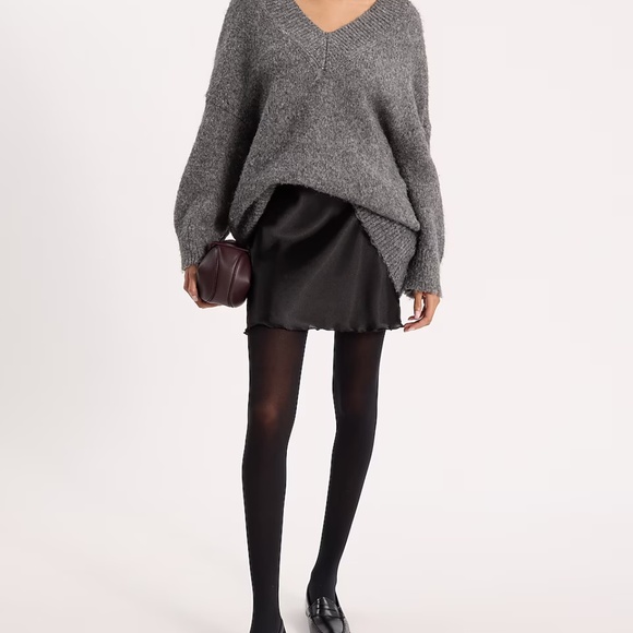 Gryy oversized Express sweater in Slate Heather Gray 2915 NWT - Picture 6 of 12